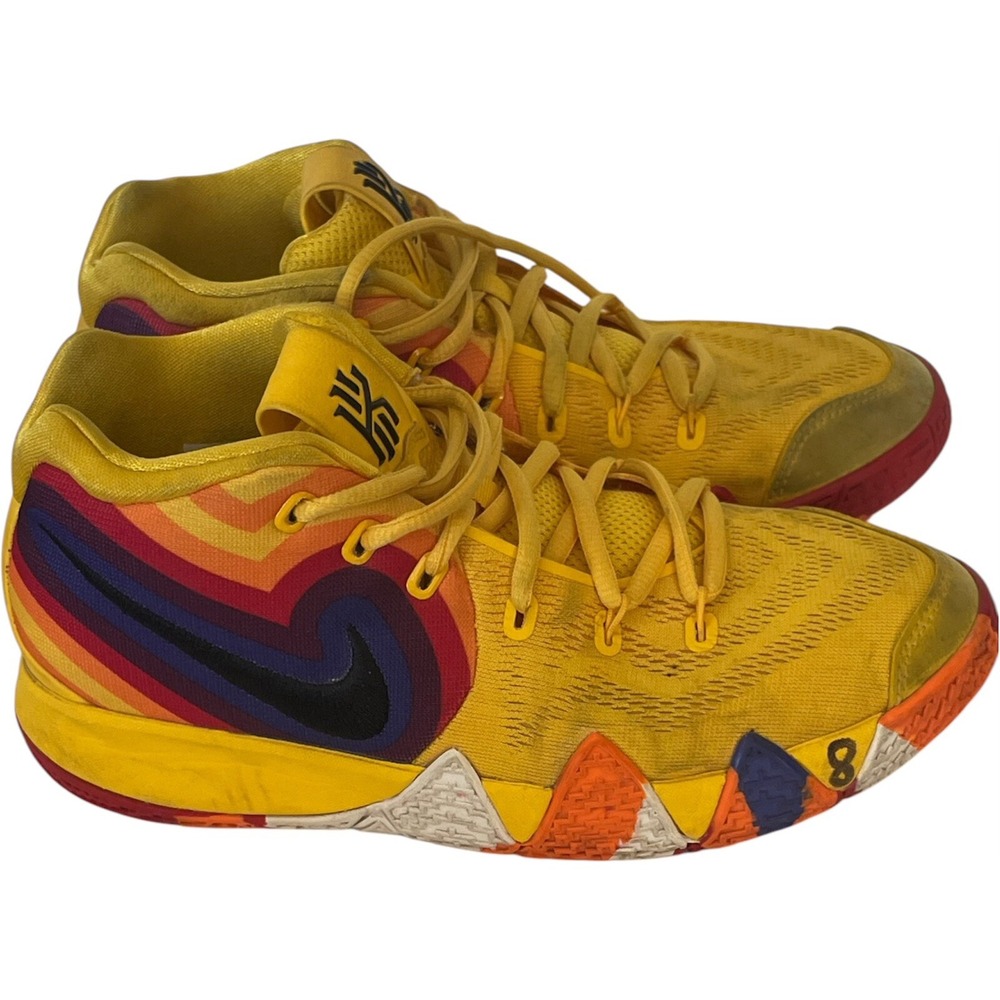 Nike Kyrie 4 GS 70s AA2897-700 Unisex Decade Pack Yellow US 6Y